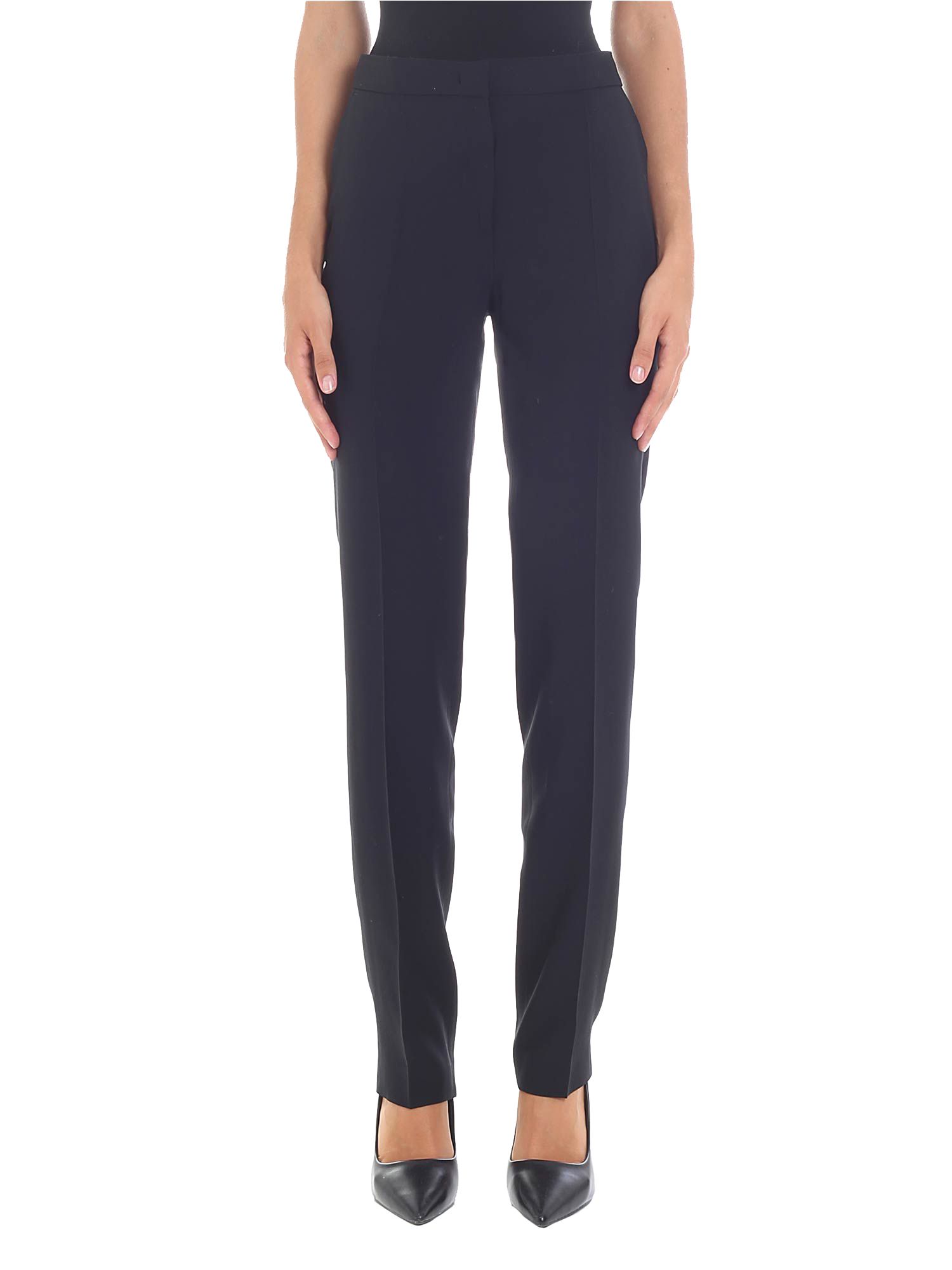 ALBERTA FERRETTI WOMEN'S V031751180555 BLACK ACETATE PANTS