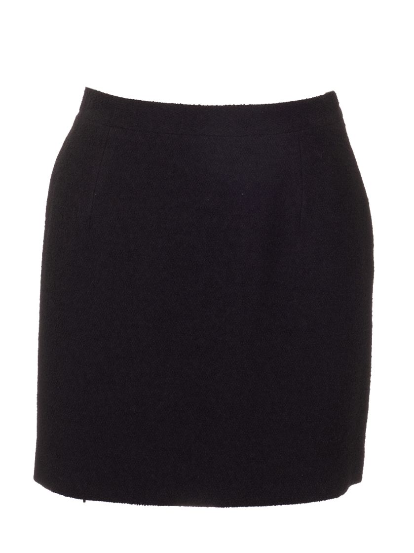 ALESSANDRA RICH WOMEN'S FAB1441900 BLACK WOOL SKIRT