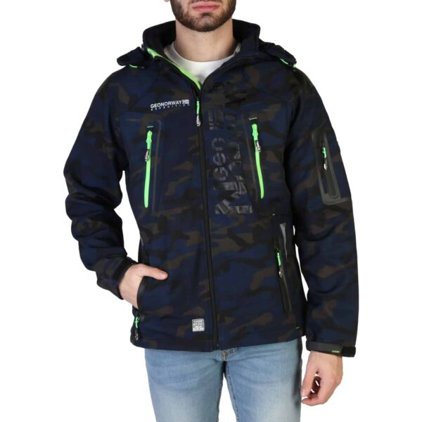 Geographical Norway Techno-camo_man_blue-green