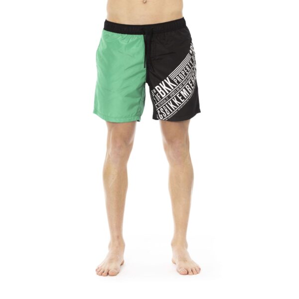 Bikkembergs Beachwear BKK1MBM09_GREEN&BLACK