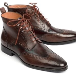 Paul Parkman Wingtip Ankle Boots in brown