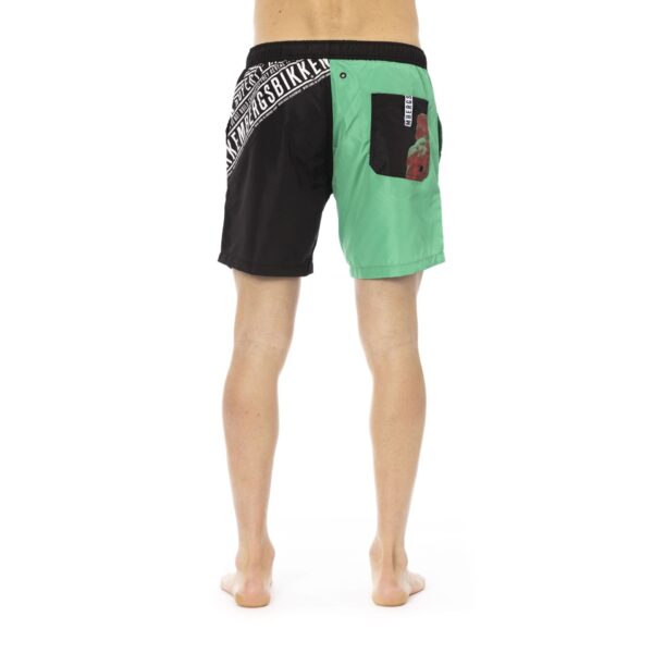 Bikkembergs Beachwear BKK1MBM09_GREEN&BLACK - Image 3