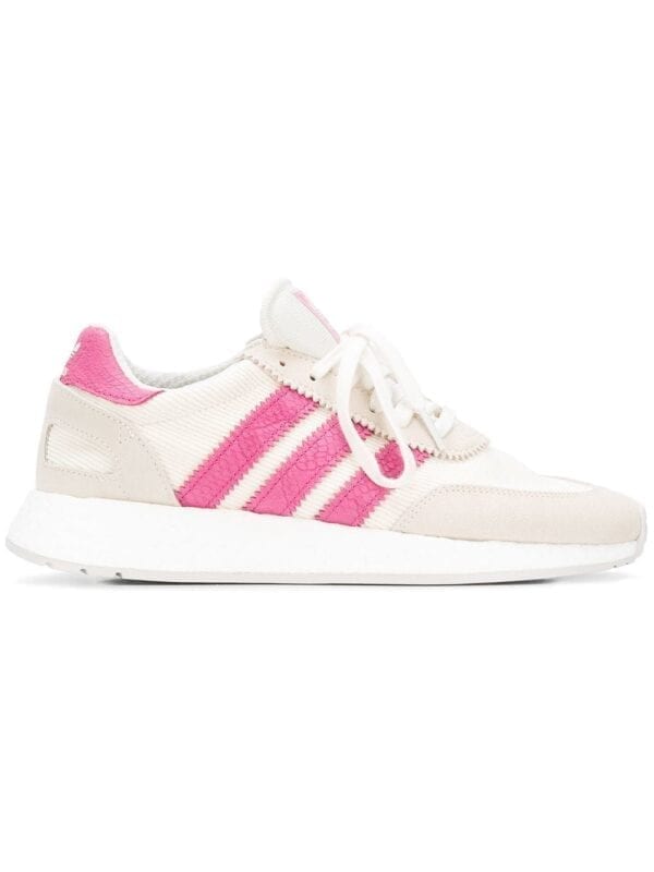 ADIDAS WOMEN'S D96618 WHITE LEATHER SNEAKERS