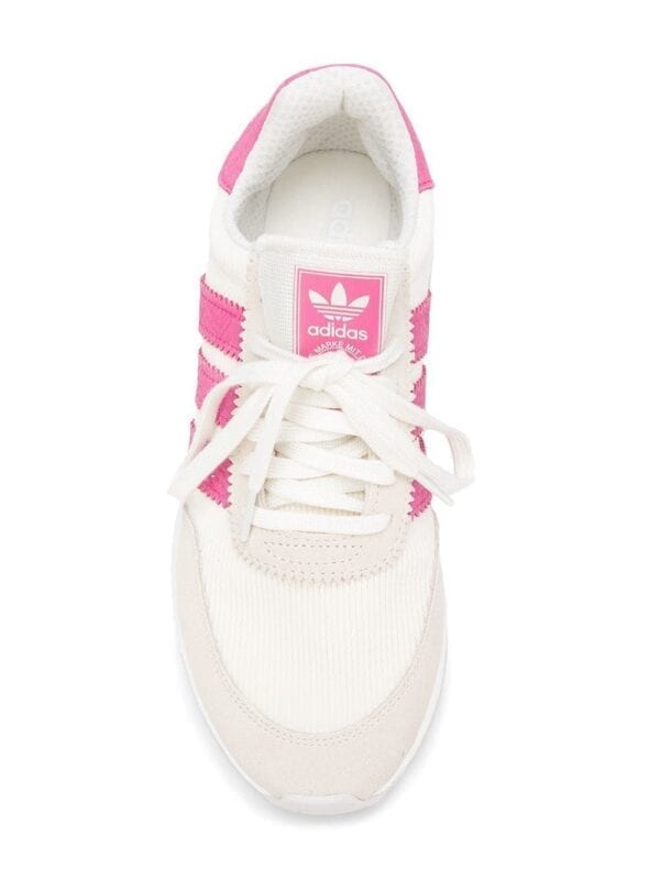 ADIDAS WOMEN'S D96618 WHITE LEATHER SNEAKERS