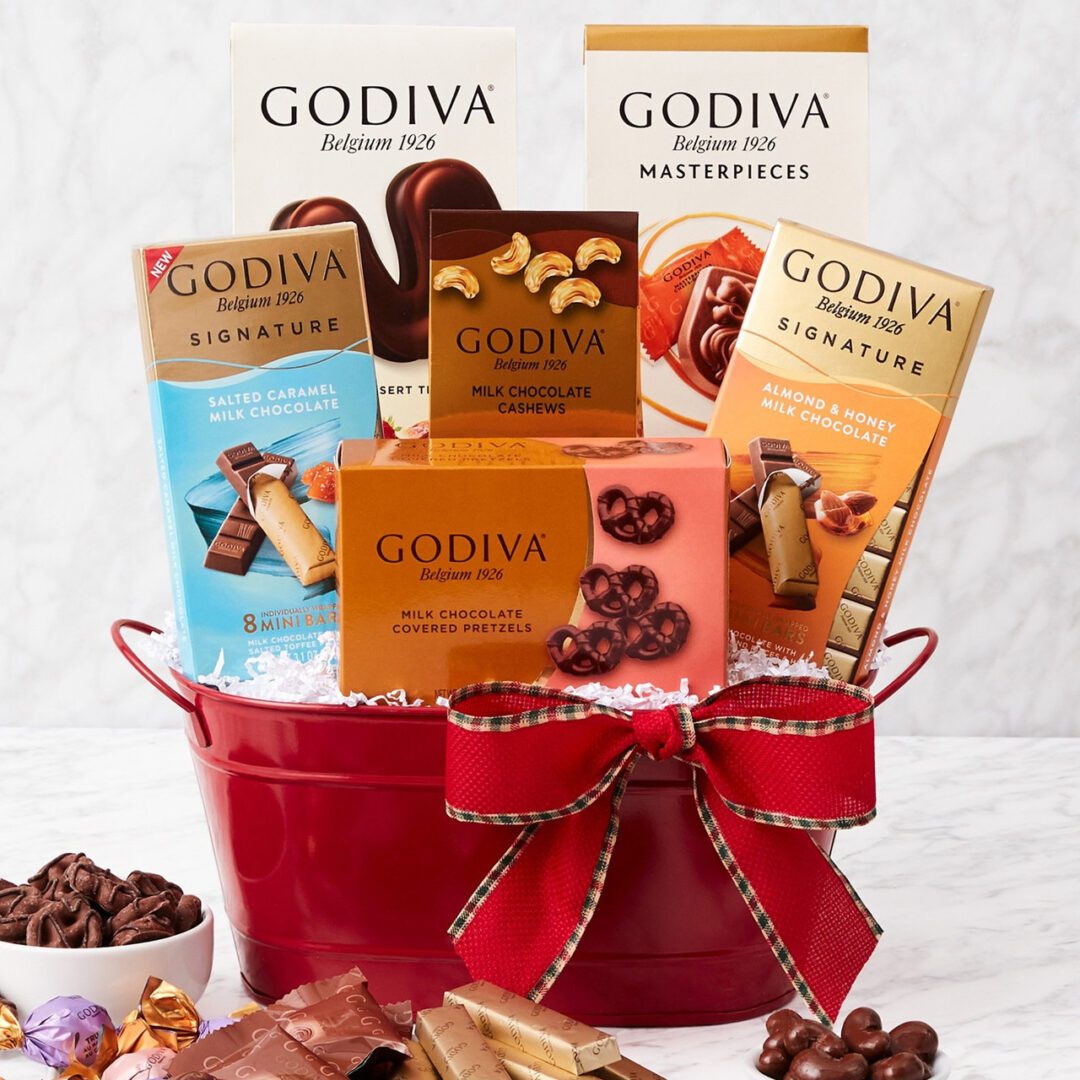 Sweet Surprise Godiva Chocolate Gift Basket So Fly