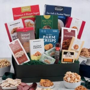 Deluxe Chocolate & Snacks: Gourmet Gift Basket