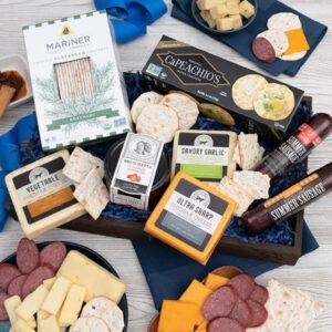 Gourmet Deluxe: Meat & Cheese Gift Sampler
