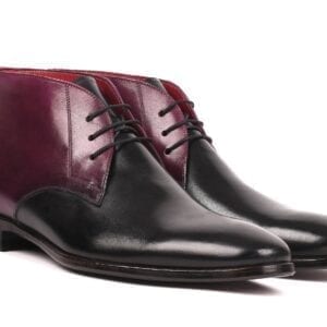 Paul Parkman Men's Chukka Boots black and purple