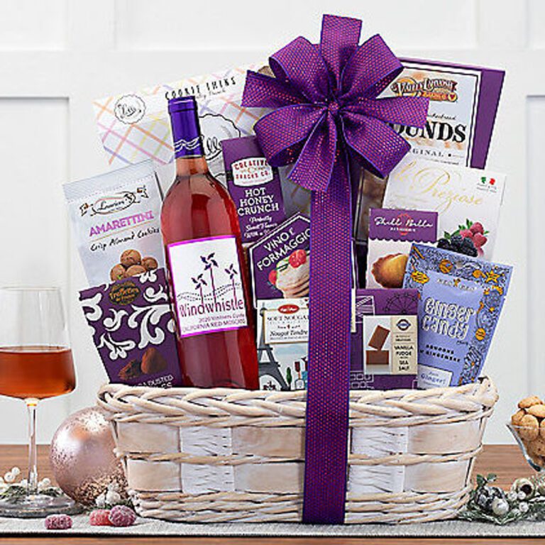 Windwhistle Moscato Wine Gift Basket So Fly