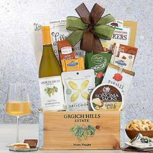 Grgich Hills Chardonnay: Wine Gift Basket