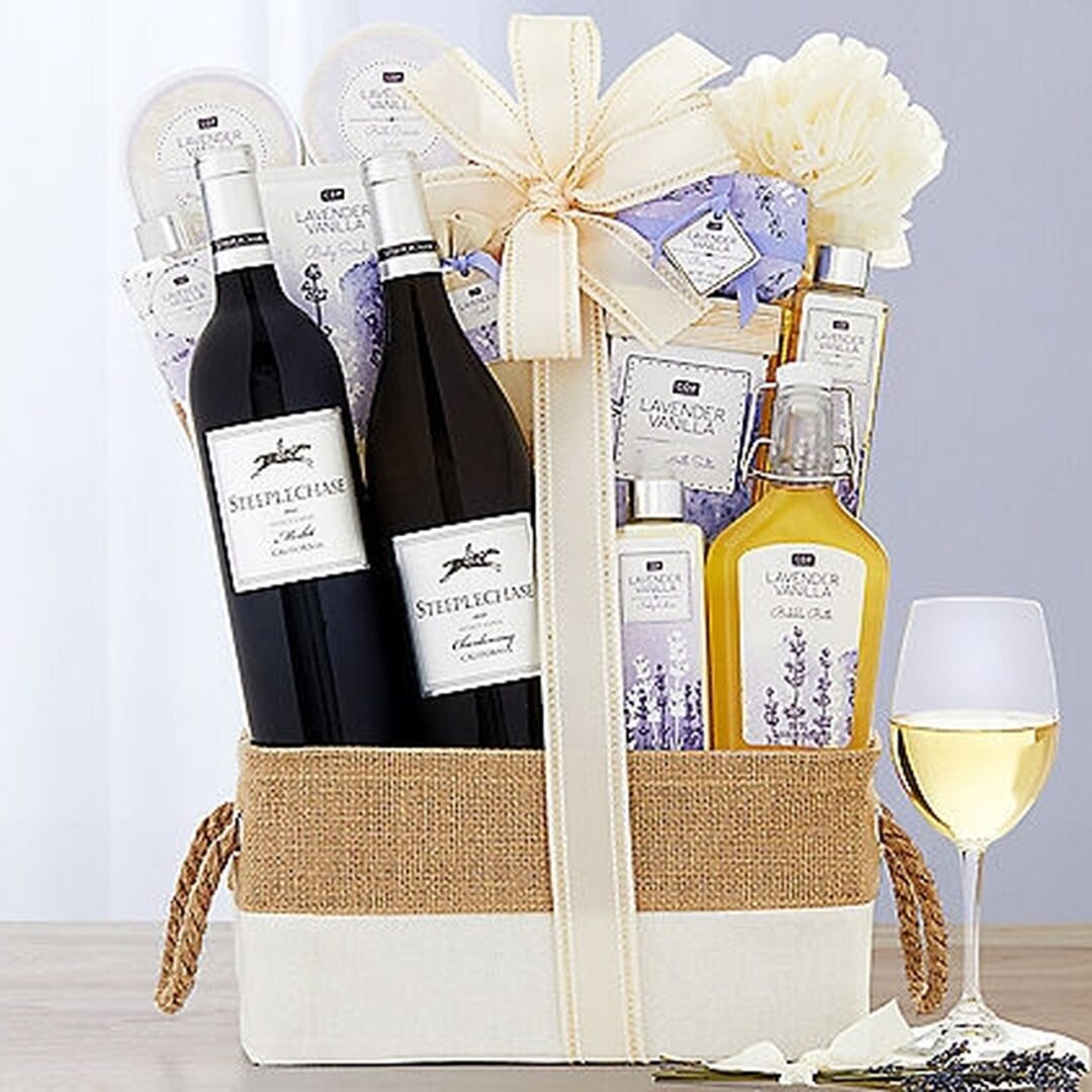 Steeplechase Vineyards Spa Luxuries: Lavender Vanilla Spa & Wine Gift 