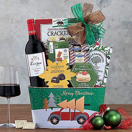 Kiarna Merlot: Holiday Wine Gift Basket - So Fly