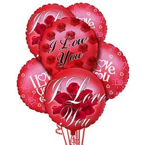 I Love You Balloon Bouquet #6102X