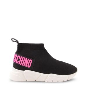 A black Love Moschino sock runners low-top trainers